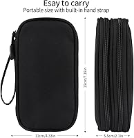Vista 4 de JIAKAI Travel Cable Organizer - Electronics Accessories Bag-Black