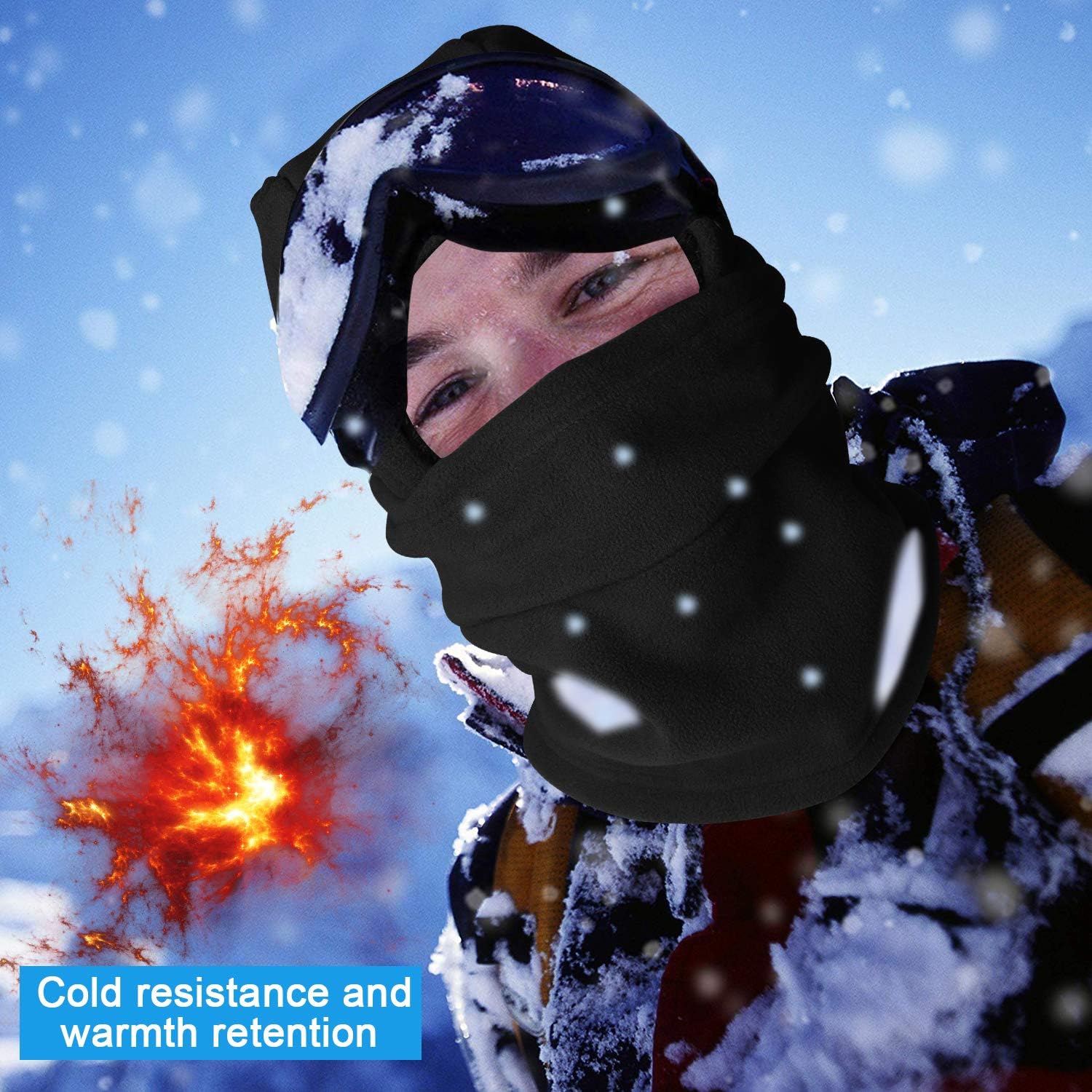 Balaclava Ski Mask Neck Mask for Winter,Warm and Windproof Fleece Sports for Unisex : Clothing, Shoes & Jewelry