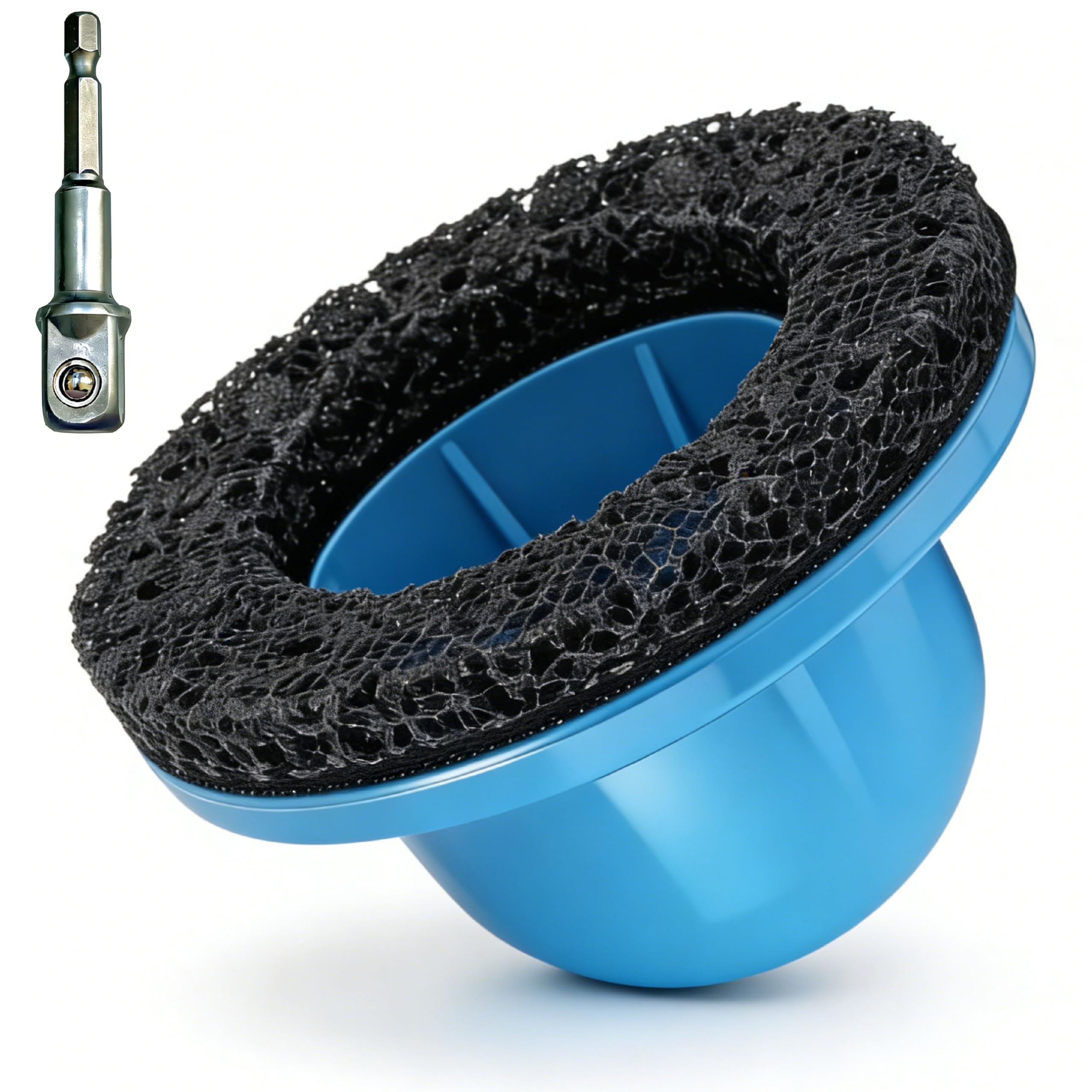 Radnabe Reiniger für Felgenwechsel, Innen-Ø 90mm Außen-Ø 150mm，Rostentfernung Werkzeug mit 1/2"-Antrieb, kompatibel mit Akku-Bohrmaschine. Ideal zum Reinigen der Radnabe,effizient und zeitsparend ﻿ ﻿