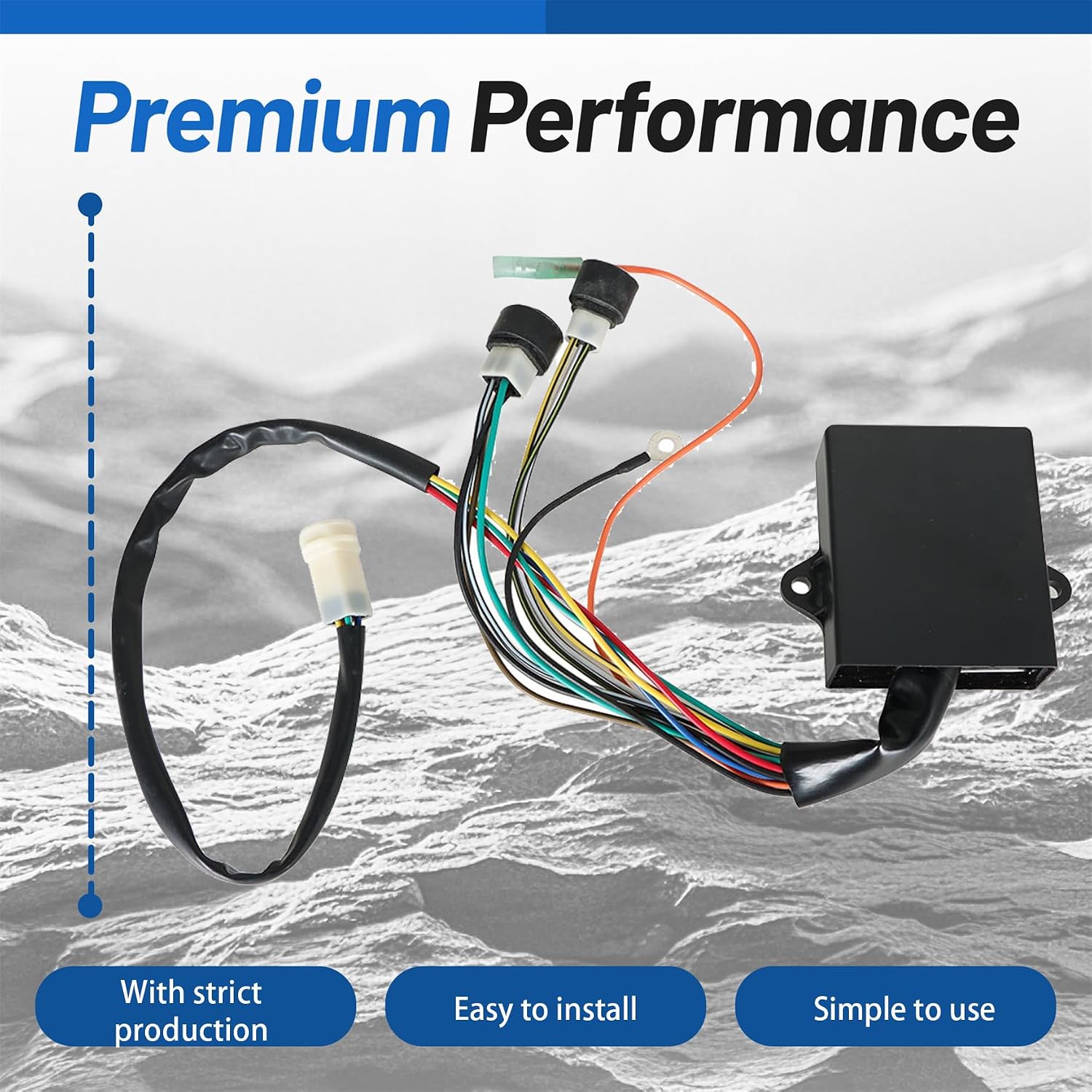WFLNHB CDI Module Box with Multicurve Replacement for Yamaha Warrior 350 YFM350 1990 1991 1992 1993 1994 1995 Replacement for 3GD-85540-20-00 3GD855402000