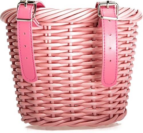 Miniatura 10 de MEGHNA Mini cesta tejida para bicicleta para manillar de bicicleta para niña y niño para scooter, varios colores