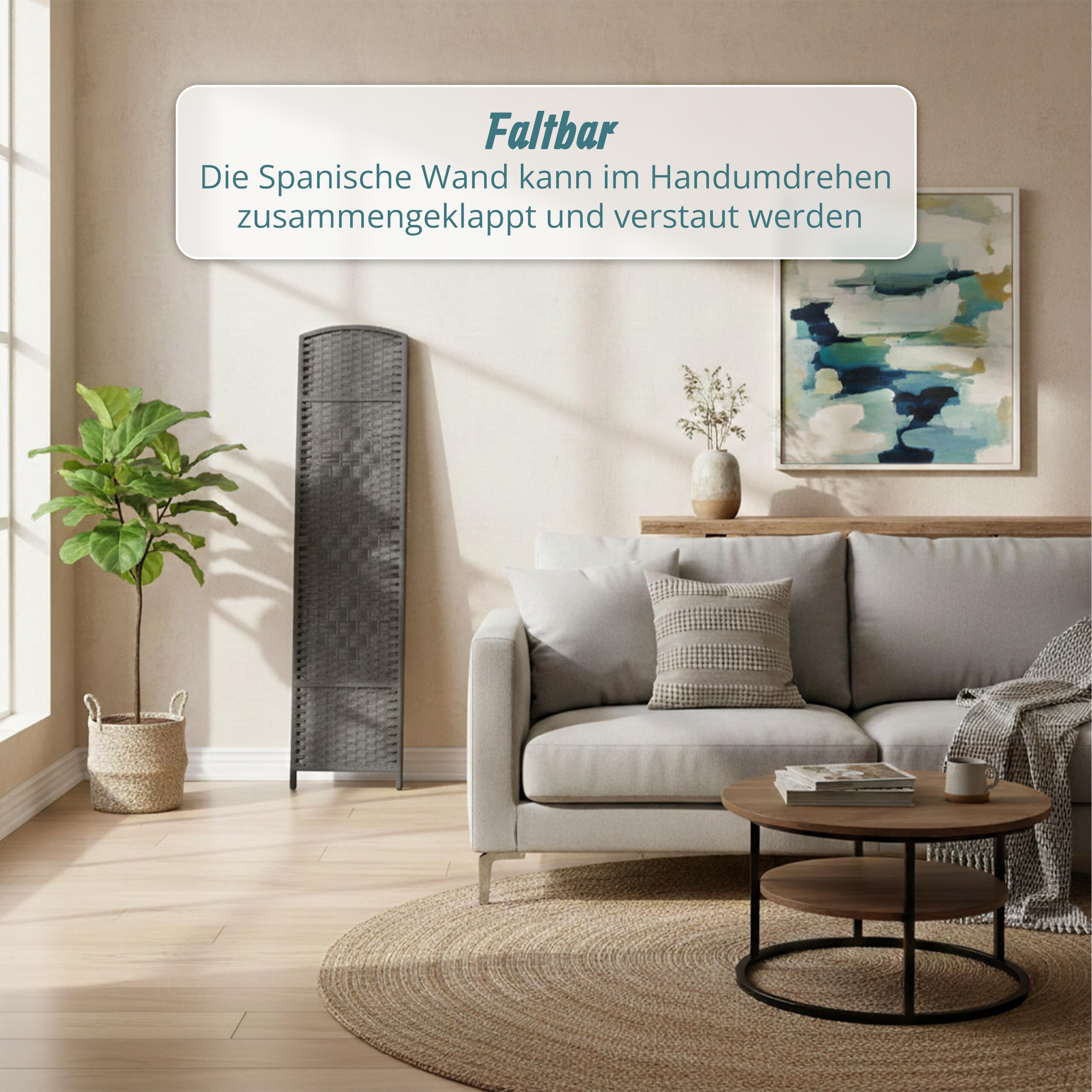 Relaxdays Paravent Raumteiler – Bild 5