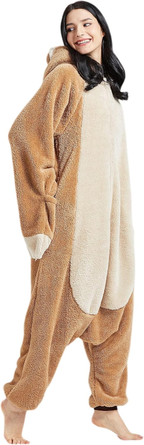 DarkCom Sloth Onesie Halloween Costume One Piece Unisex Adult Pajamas Women Men Sleepwear Christmas Pajamas - Image 6