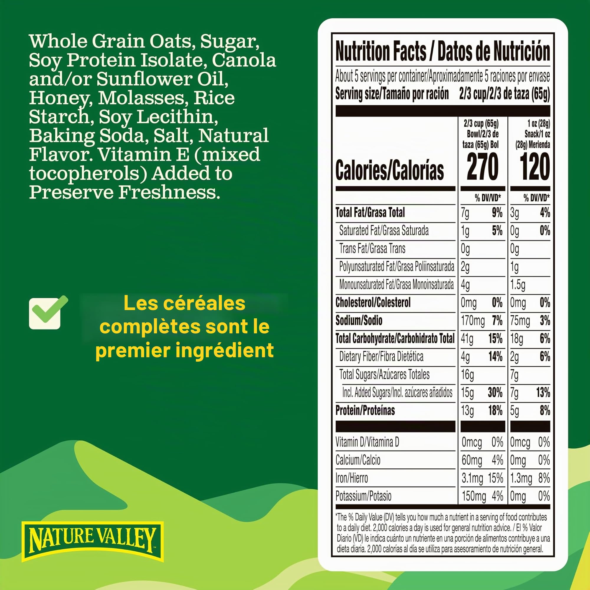 Nature Valley Granola Protein (Oats 'N Honey) 311g