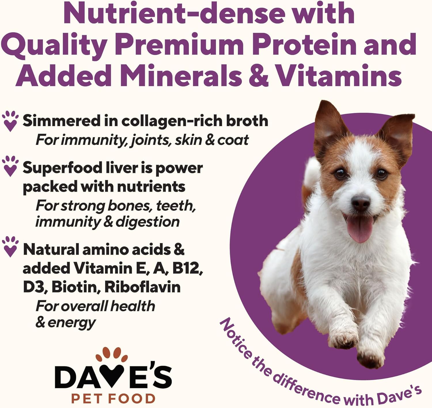 Dave’s Dog Food Grain Free Dog Food Wet (Pork & Sweet Potato in Broth), Made in Canada Naturally Healthy Canned Topper, Gluten Free, 13.2 oz (12 Pack)