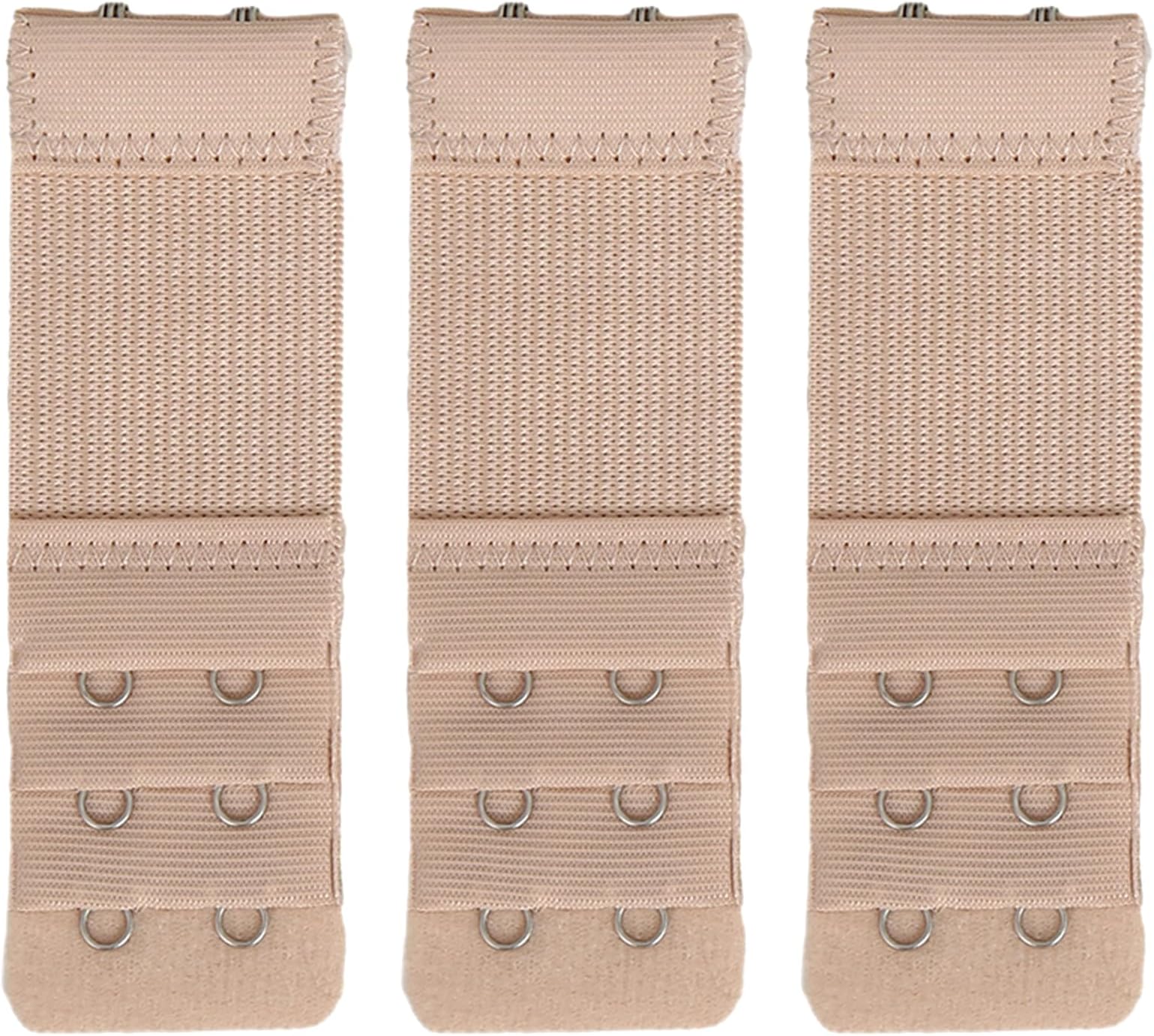 Bra Strap Extenders, Women Elastic Extensions Bra Extender Set, 6 Piece,Skin,White,Black