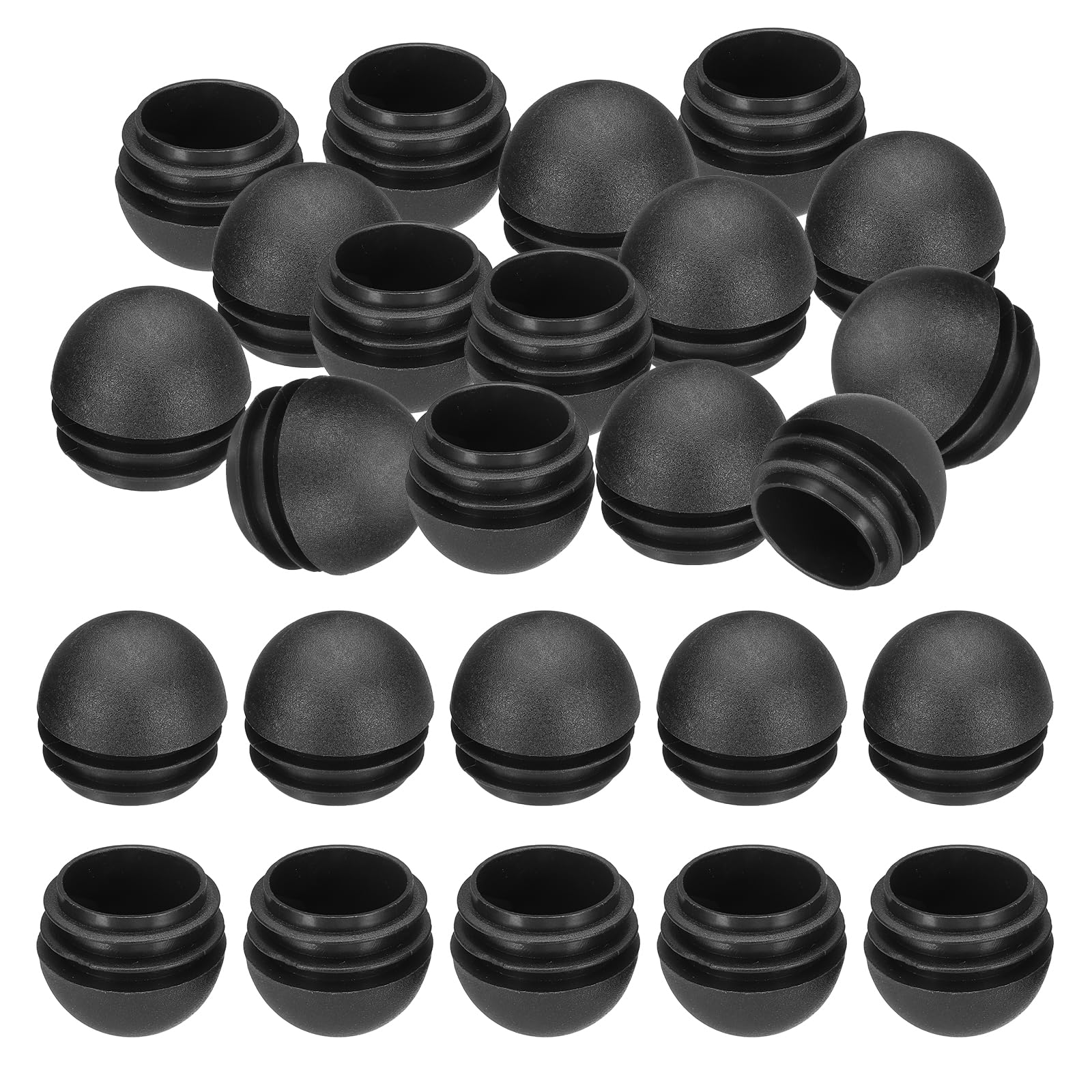 Tapones redondos de plástico de 1.25" PATIKIL para evitar rayones en patas de sillas, 30 ud