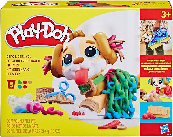 Play-Doh Coffret Le Cabinet Vétérinaire, Mallette Transportable avec Chien, 10 Outils et 5 Pots de Pâte à Modeler Atoxique, Jouet Créatif pour Enfants dès 3 Ans - 2