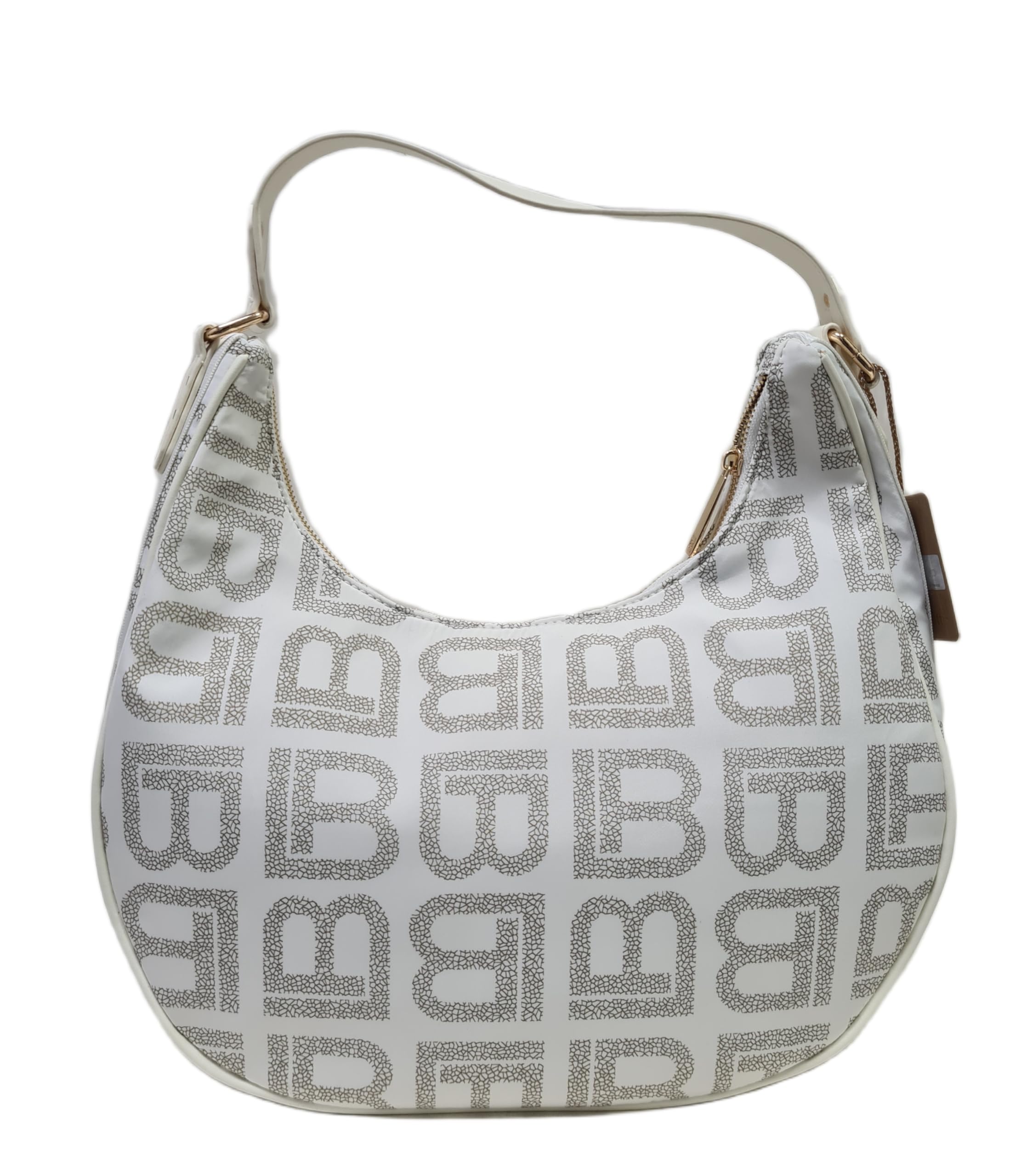 Laura Biagiotti Borsa a Spalla e Tracolla Donna Linea Dimension, Nylon Impermeabile, Logo LB, Riporti in Pelle Sintetica e Nastro Dimensioni 37x36x12 CM Art. LB26S-108-2 | Leggera