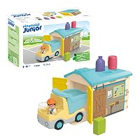 PLAYMOBIL Junior 71686 Camion con cassone, inclusi cassone ribaltabile mobile e garage