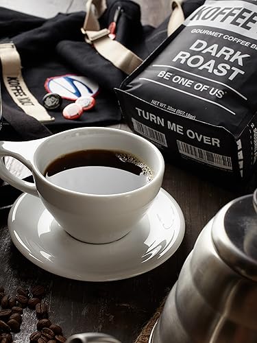 Miniatura 6 de Koffee Kult Granos de café enteros tostados oscuros mezcla artesanal aromática gourmet 100 arábica granos de café de origen orgánico 32 onzas