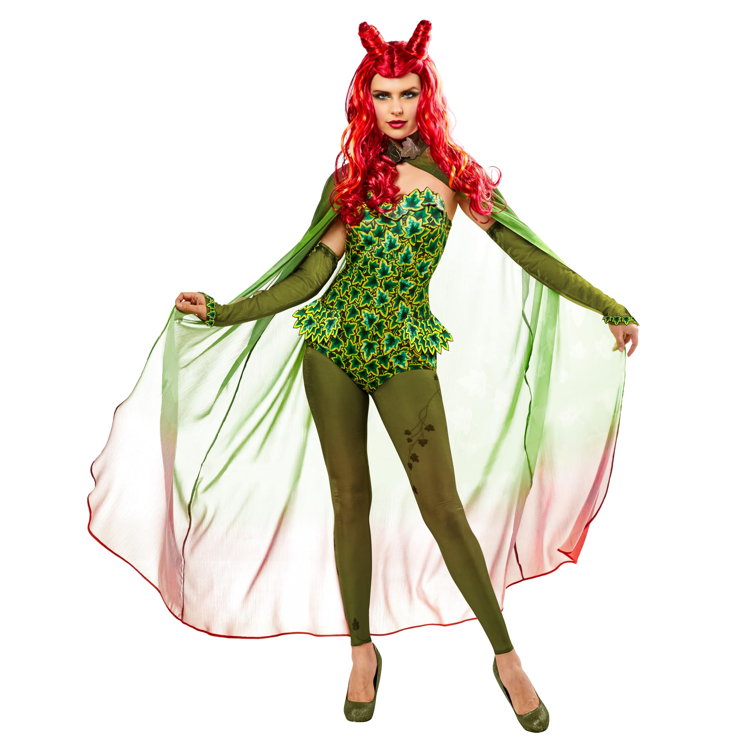 Rubies Costume Batman et Robin Poison Ivy de DC Comics pour femme, leggings et cape