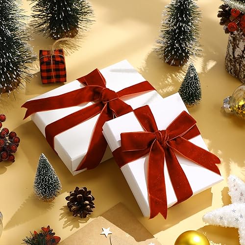 Miniatura 286 de Chuangdi 3/8 pulgadas, 60 yardas, cinta de terciopelo azul verde azulado de Navidad, cintas anchas de terciopelo vintage para adornos de árbol