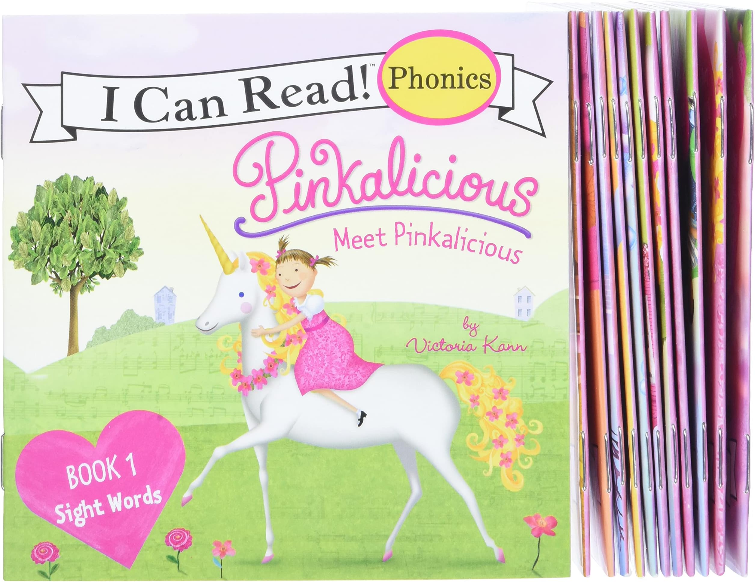 Pinkalicious 12-Book Phonics Fun!: Includes 12 Mini-Books Featuring Short and Long Vowel Sounds – Early Reader Collection for Sight Words and Literacy Development (Ages 3-6) (I Can Read Phonics Fun)