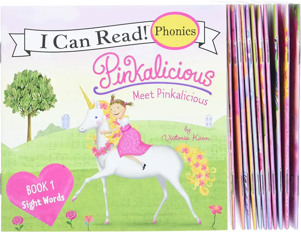 Pinkalicious 12-Book Phonics Fun!: Includes 12 Mini-Books Featuring Short and Long Vowel Sounds – Early Reader Collection for Sight Words and Literacy Development (Ages 3-6) (I Can Read Phonics, 5)