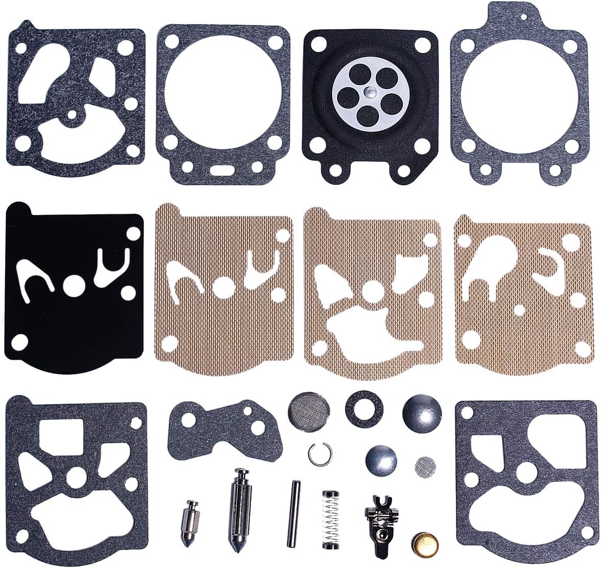 Mtanlo Carburetor Carb Repair Rebuild Kit for Walbro K20-WAT Husqvarna 55 51 455 460 Rancher Echo Poulan Pro Homelite Stihl 026 Chainsaw Trimmers Replacement Part : Patio, Lawn & Garden
