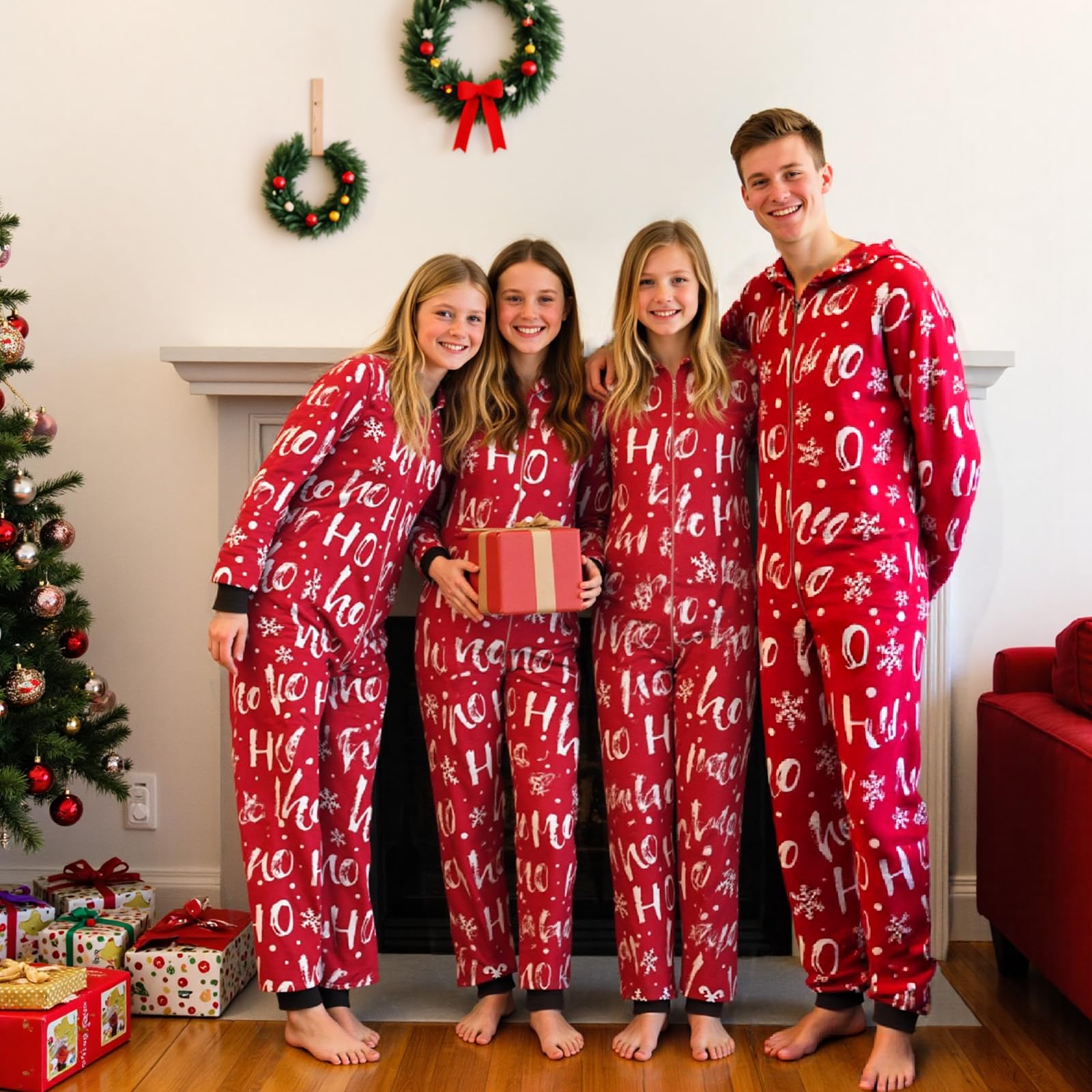 Neufigr Family Christmas Pajamas Matching Sets, Christmas Onesie Holiday Family Sleepwear Sets