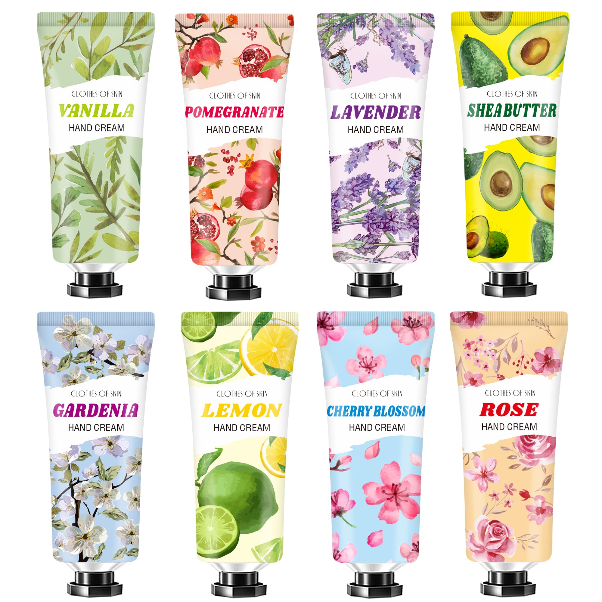 8 PACK Hand Cream Christmas Gifts for Women,Travel Size in Bulk Lotions for Dry Hands,Mini Hand Lotion for Mothers Day Gifts,Easter Gift for Teens,Appreciation Gift,Baby Shower Party Gift