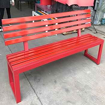 赤い金属製屋外ベンチ Amazon.co.jp: EKDJSN パティオ屋外ガーデンベンチ、厚手の亜鉛