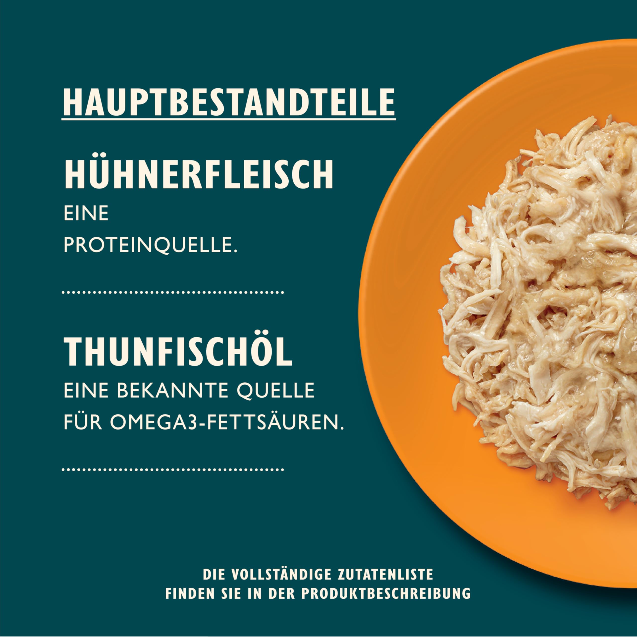 Lily’s Kitchen Aus Natürlichen Zutaten hergestellt Zerkleinerte Filets in Gelee mit Hühnchen Ausgewachsen Nassfutter für Katzen 70 g Dose