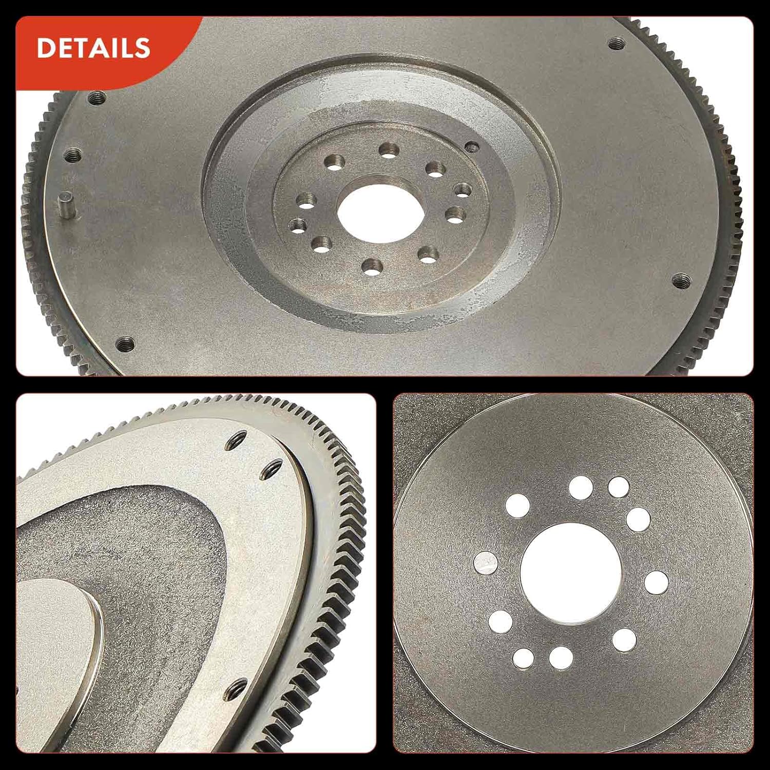 A-Premium Clutch Flywheel Compatible with Ford - 2011-2017 - Mustang 5.0L, 8 Bolt Holes, 164 Teeth, Manual Transmission