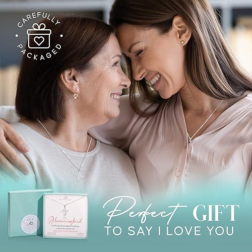 Miniatura 7 de Hummingbird Sterling Silver Necklace | 18" Cable Chain | Inspirational Gift | Jewelry for Bird Enthusiasts |