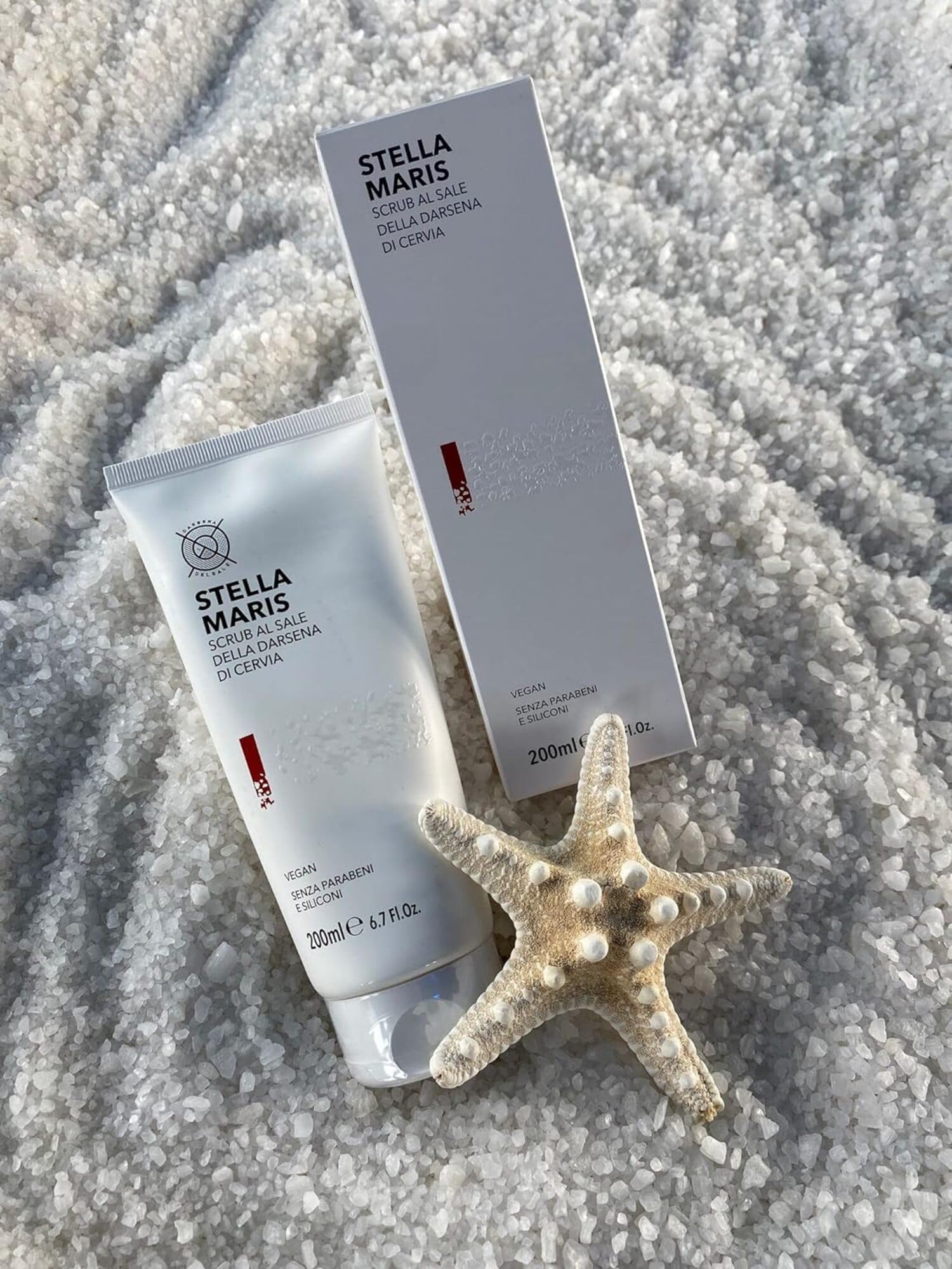 Stella Maris Manteca exfoliante corporal de sal de Cervia para suavizar y renovar la piel (500 ml)
