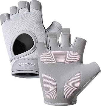 CAMBIVO Workout Gloves for Men & Women, Weight Lifting Gloves with Wrist Support, Non Slip Grip, Breathable Gym Gloves for Training, Crossfit, Pull Ups, Cycling, Fitness, Home