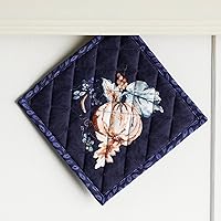 Vista 8 de Maison d' Hermine Juego de soportes para ollas 100% algodón, resistentes al calor, almohadillas calientes de 8 x 8 pulgadas con bucle para barbacoa