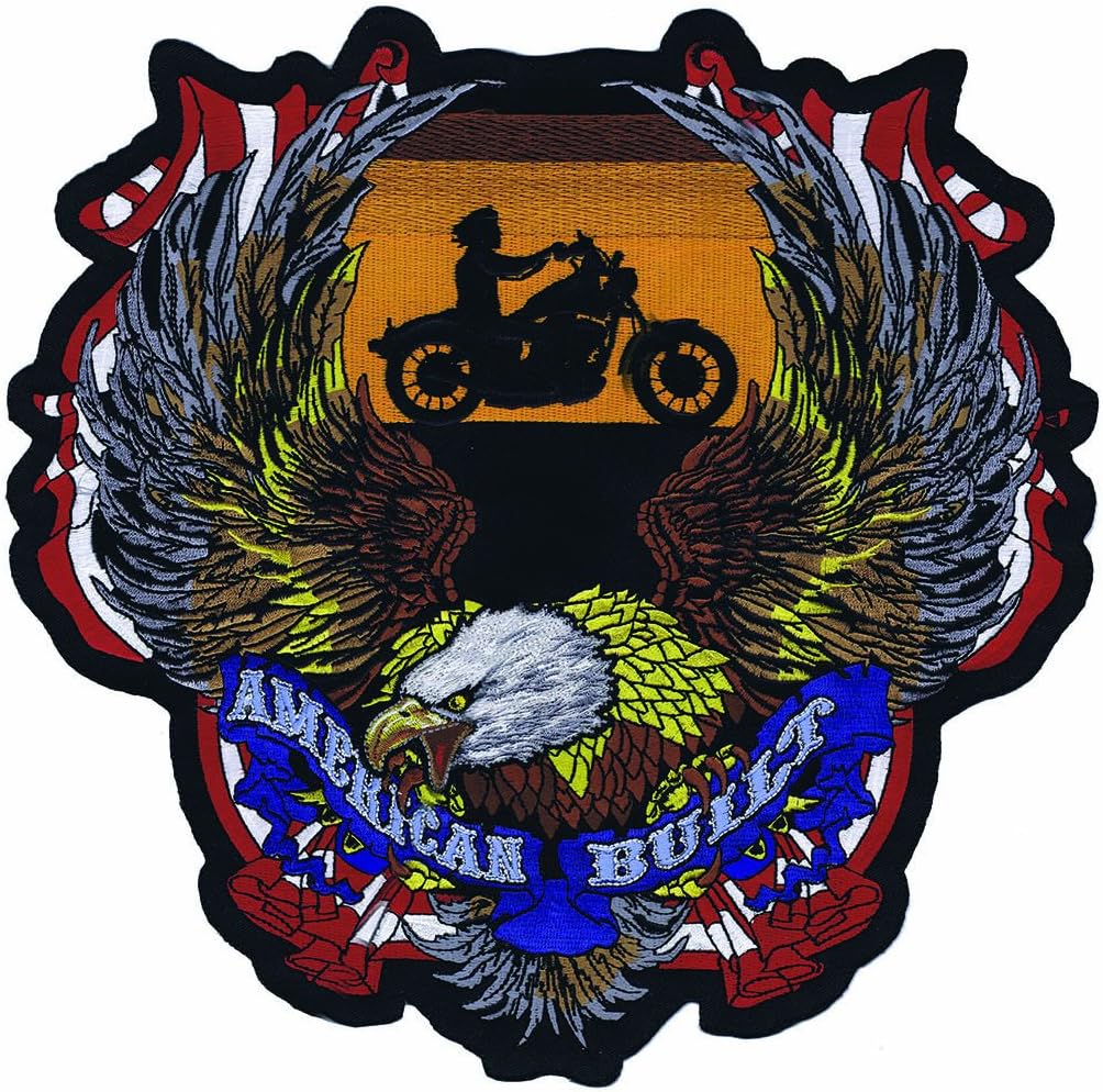 Lethal Threat (LT30137 American Built Biker Embroidered Patch (11" x 11")