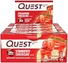 Quest Nutrition Bars, 60 g, Strawberry Cheesecake, Pack of 12 ( Packaging may varry)