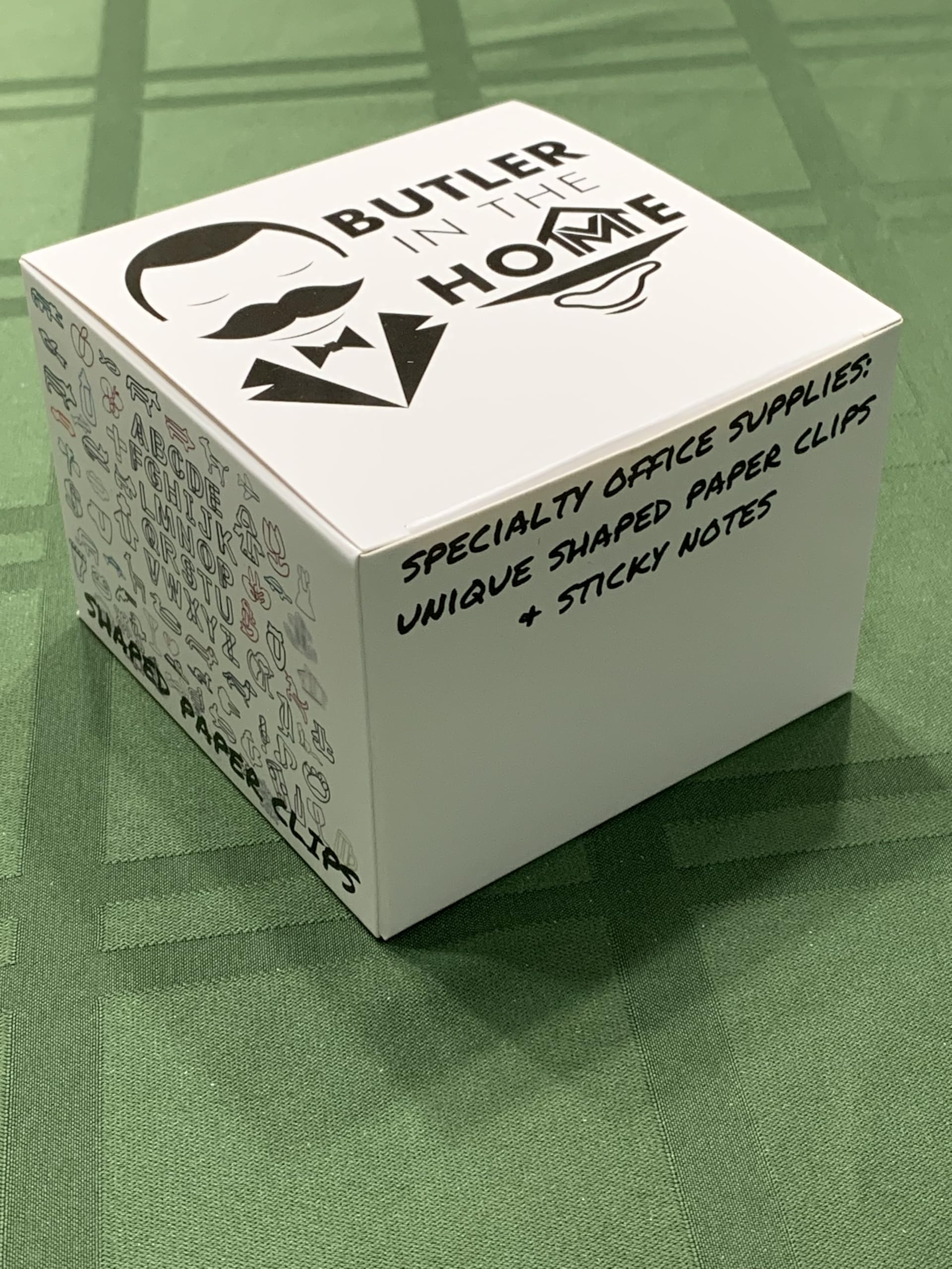 Butler in the Home Büroklammern in Haifischform, ideal für Büroklammern, Sammler oder Büro-Geschenk, in runder Dose mit Deckel und Geschenkbox (grau)