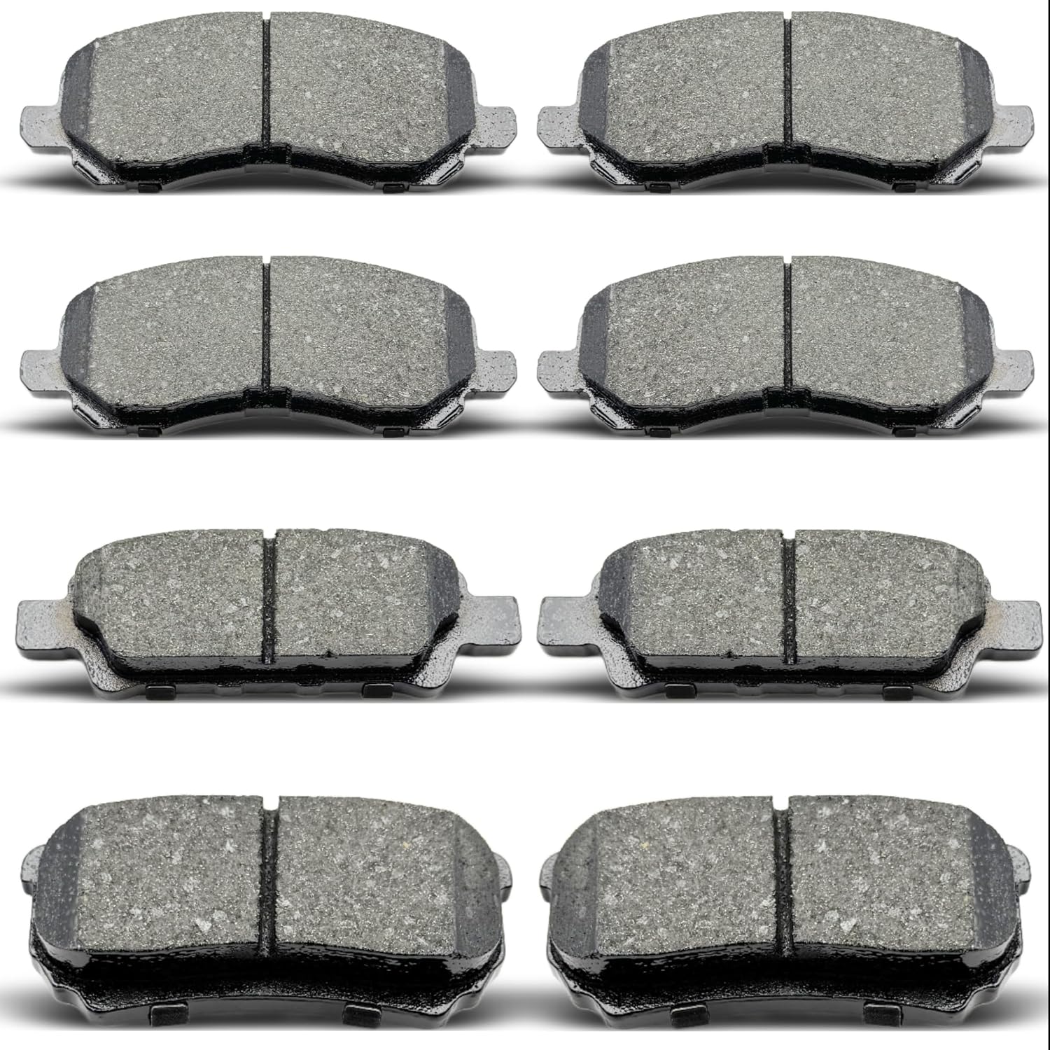 Front Rear Ceramic Brake Pads 8 Pieces Set fit for Dodge Avenger Caliber,for Jeep Compass Patriot,for CHRYSLER 200 SEBRING