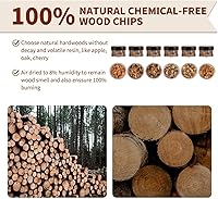 Vista 4 de 6 astillas de madera para ahumar, chips de madera para ahumar cócteles, chips de infusor de humo para bebidas, incluye virutas de madera