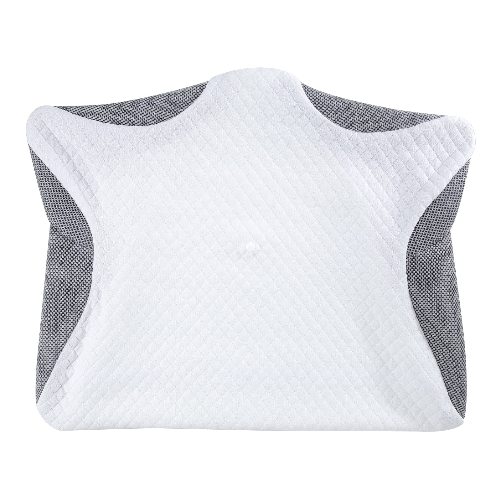 HOMCA Funda de Almohada de Repuesto Sólo para PL02-Almohadas, Funda de Almohada Cervical, Funda Lavable, Gris