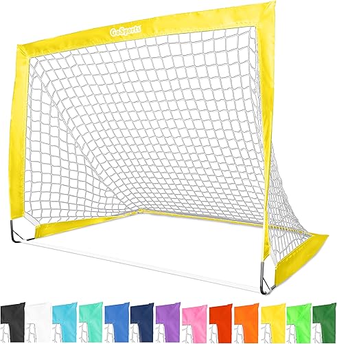 Miniatura 29 de GoSports - Arcos de fútbol portátiles para niños, 13 opciones de color, elige 4 x 3 pies o 6 x 4 pies, redes desplegables de tono de equipo para