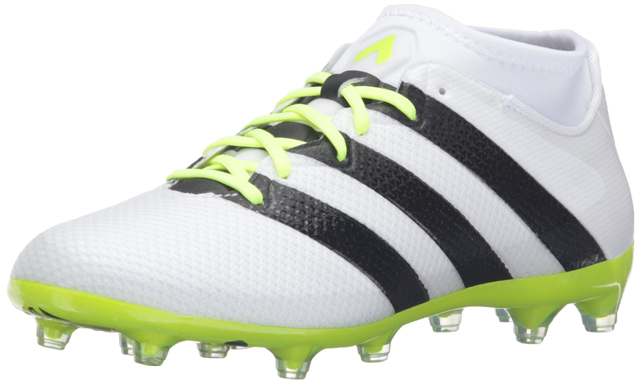 adidas Performance Ace 16.2 Primemesh FG/AG W Zapatillas de fútbol para mujer, blanco (Blanco/Negro/Electricidad), 39 EU