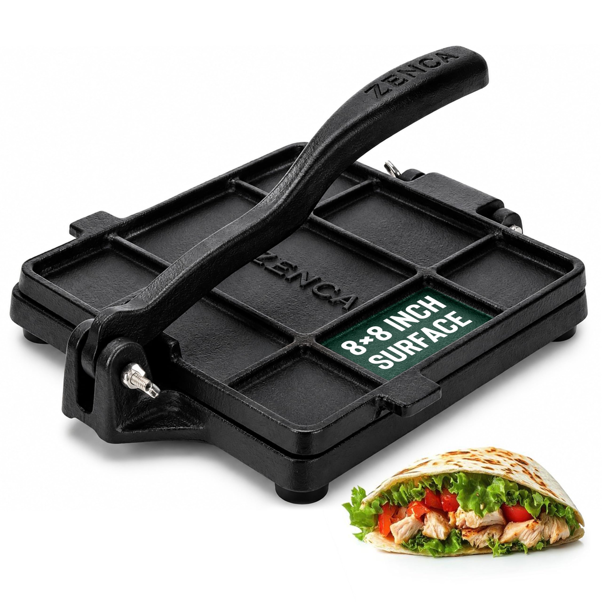 Amazon.com: ZENCA 8-Inch Square Cast Iron Tortilla Press, Heavy