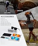 Polarized Sunglasses for Men Rectangular Frame Men's Polarized Sunglasses Sports Sunglasses with UV400 Protection