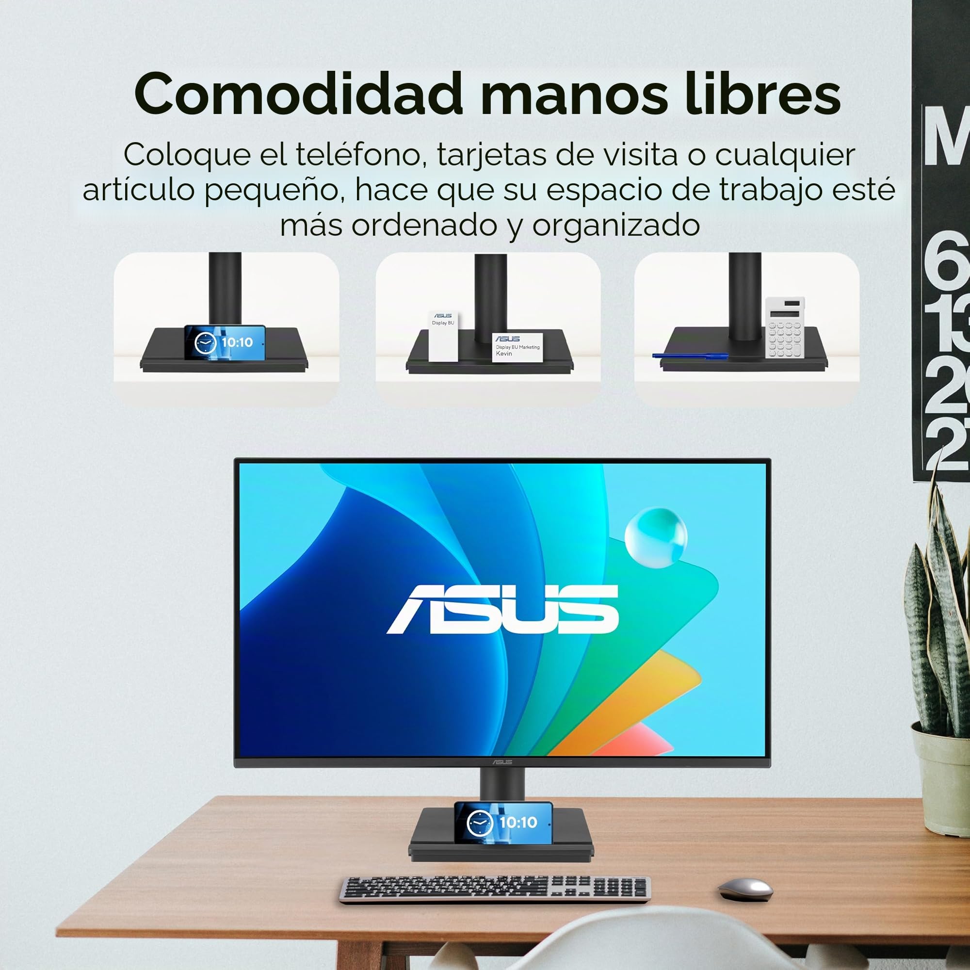 ASUS VA249HG Monitor Eye Care Gaming de 24", IPS, Full HD, 99% sRGB, sin Marco, 120 Hz, Adaptive-Sync, 1ms MPRT, HDMI, VGA, Baja emisión de luz Azul, antiparpadeo, montable en Pared