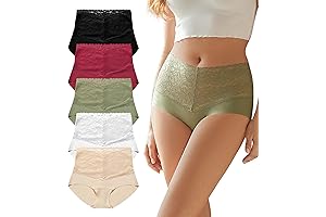 Women's High Waist Lace Panties: Embrace Comfort and Allure