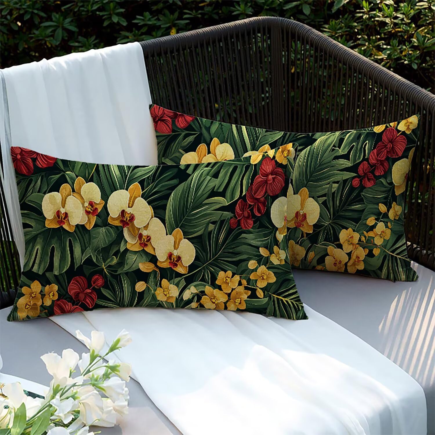 Taie d'oreiller extérieure imperméable 75x50cm Xlccaioo pour embellir votre salon de jardin