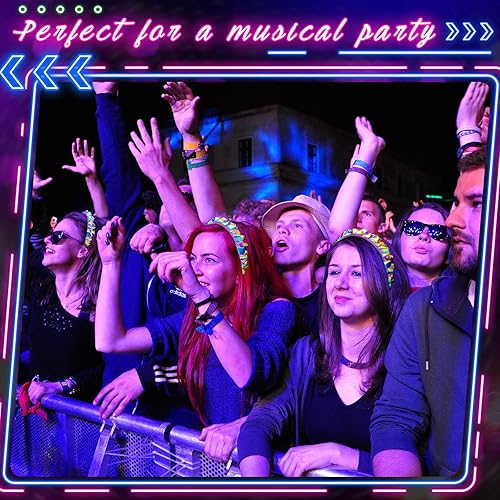 Miniatura 6 de Tigeen Light up Headband LED Glow Headbands Glow in The Dark Headband LED Hair Accessories for Wedding Party Favor