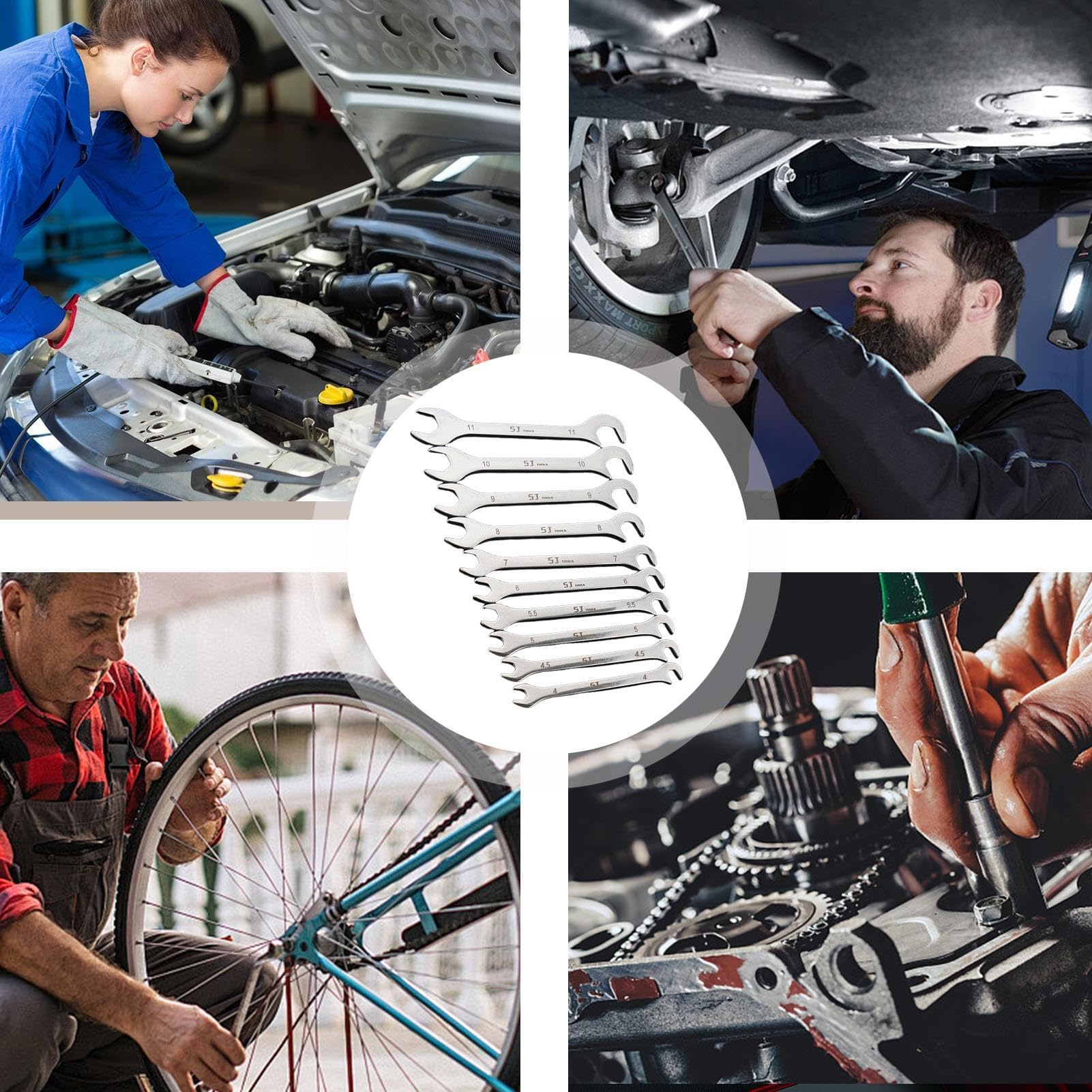 Juego de llaves ultrafinas, herramienta de llave métrica para técnicos, fontaneros, propietarios de viviendas y viajeros, ideal para reparación de muebles, bicicletas, motocicletas, proyectos de