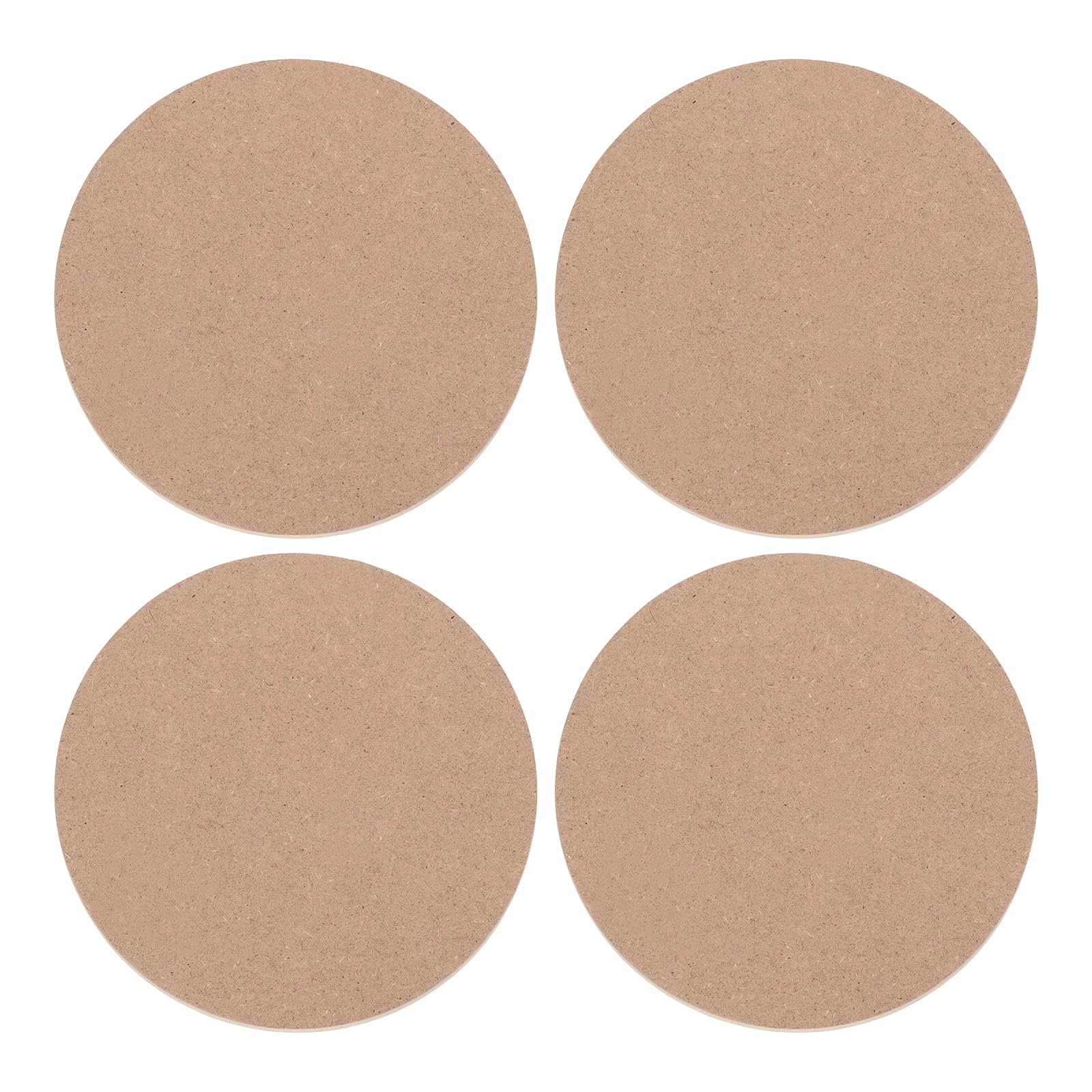 PATIKIL 4" Round Pottery Wheel Bat, 4 Pcs Pottery Bats for Pottery Wheel 1/3 Thick Clay Throwing Bats, Brown