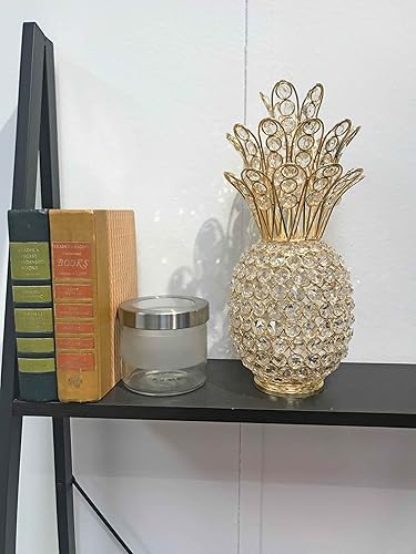 Miniatura 2 de Modern Day Accents 5707 Piña Cristal Piña Dorada, decoración del hogar, decoración de cocina, decoración de entrada, decoración de piña, regalos de