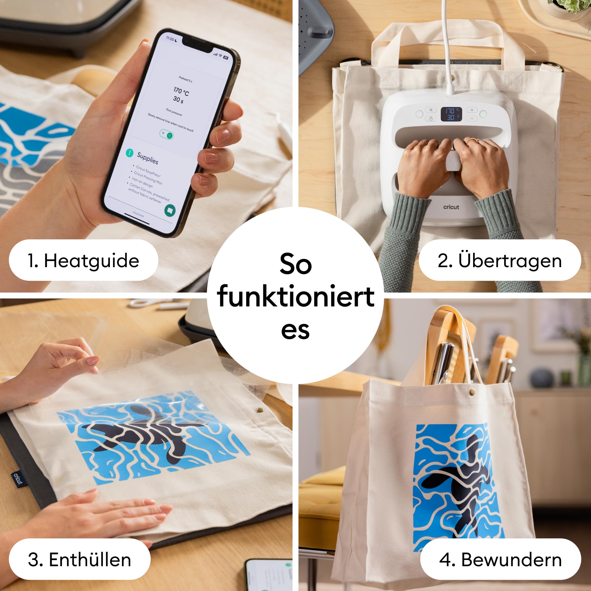 Cricut EasyPress 2 (SE) 22.9 x 22.9 cm Heißpresse für T-Shirts, Kissen, Tragetaschen – Himbeere