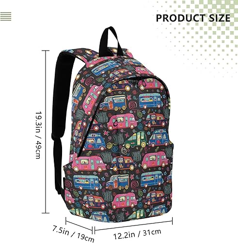 Miniatura 3 de Lindo coche casual Daypacks mochila 15.6 pulgadas portátil mochila para mujeres y hombres se adapta a negocios turísticos B0404640
