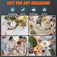 Vista 6 de 6.8" Cucharas de plástico transparente resistentes con resistencia al calor y libres de BPA, cubiertos de plástico sólidos y duraderos, cucharas