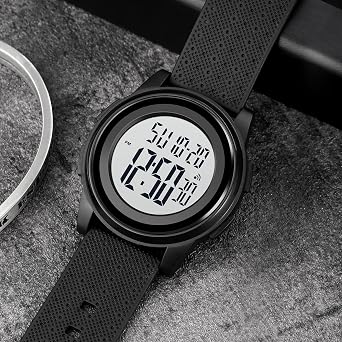 SKMEI Wrist Watch for Men, Digital Sports Waterproof Watch with Dual Time Chronograph Countdown Alarm Backlight